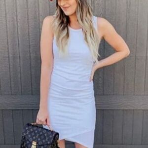 NWOT, Ruched Bodycon Mini Dress, Size Small  